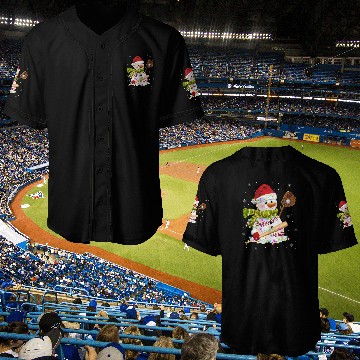 Discover Christmas Baseball Bat Snowman Santa Snowflake Baseball Jerseys