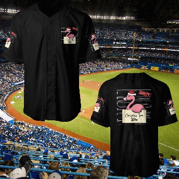 Discover Flamingo christmas funny prison Baseball Jerseys