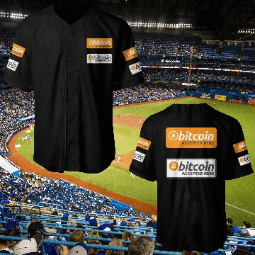 Discover Bitcoin Accepted Here - Sticker Pack Baseball Jerseys