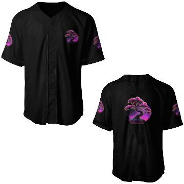 Discover Synthwave Bonsai Tree Baseball Jerseys