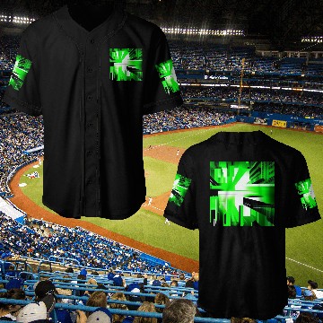 Discover Cyberpunk Inspired Green Theme Baseball Jerseys