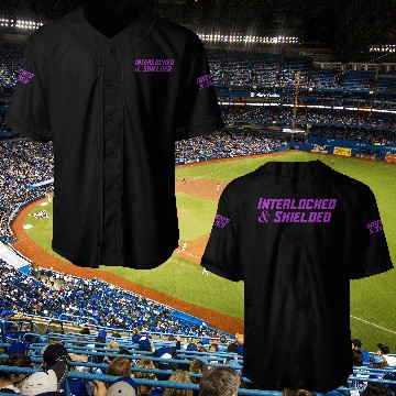 Discover INTERLOCKED & SHIELDED - PURPLE DESIGN Baseball Jerseys