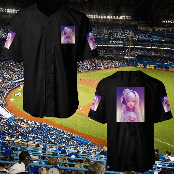 Discover 1# young girl gamer. Baseball Jerseys