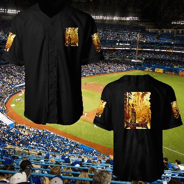 Discover Trippy Demonic Animal Skull Figure On Boat Baseball Jerseys