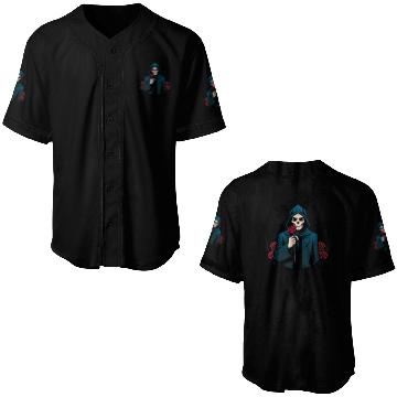 Discover The Elegance of Death A Single Rose Grim Reaper Baseball Jerseys