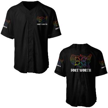 Discover Fort Worth Pride Month Pride Flag LGBT Community L Baseball Jerseys