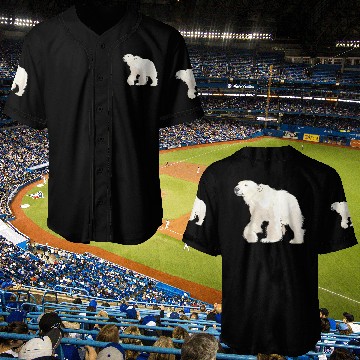 Discover Polar Bear Arctic Animal Realistic Baseball Jerseys