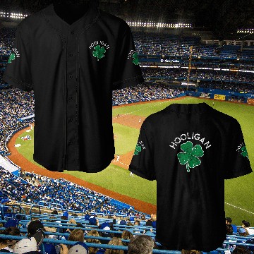 Discover Hooligan Squad Lucky C St Patrick'S Day Distress Baseball Jerseys