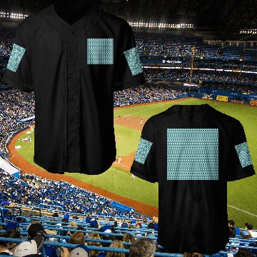 Discover Retro Teal Pattern Baseball Jerseys