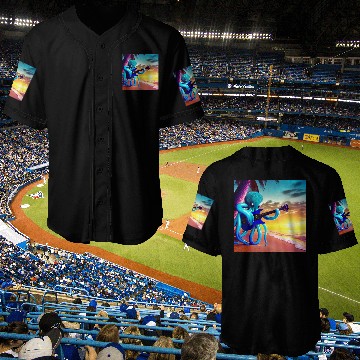 Discover Octopus Playing Guitar Baseball Jerseys