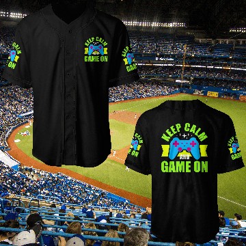 Discover Keep Calm and Game On nostalgia Baseball Jerseys
