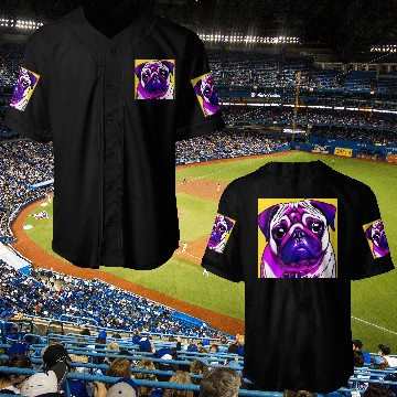 Discover PUG POP ART Baseball Jerseys