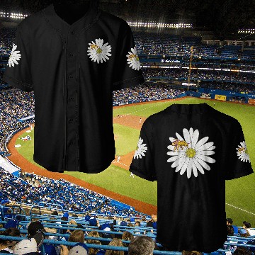 Discover Bee Mountain Daisy Baseball Jerseys