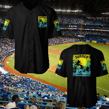 Discover Say Yes To Summer Beach Sun Sea Baseball Jerseys