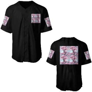 Discover Anime Euphoria: Fantasy Cherry Blossom Dreamscape Baseball Jerseys