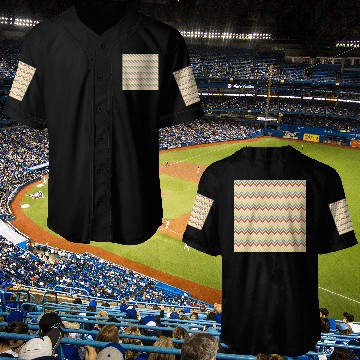 Discover Retro Colorful Chevron Pattern Baseball Jerseys
