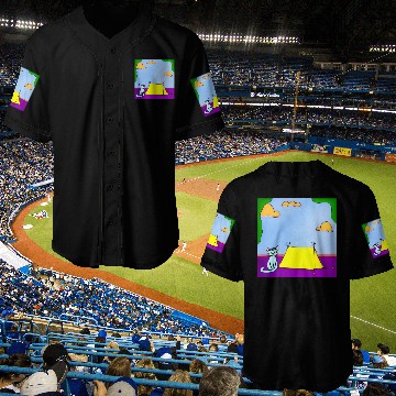 Discover Cat Camping In Nature Baseball Jerseys