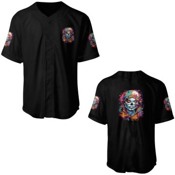 Discover Colored Skull: Vibrant Mystery Baseball Jerseys