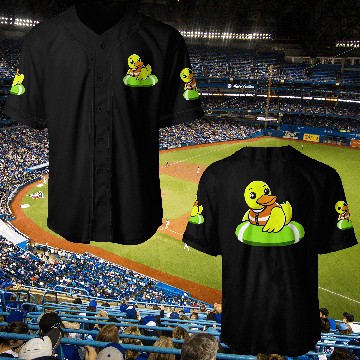Discover A Lazy Duck Is Swimming Baseball Jerseys