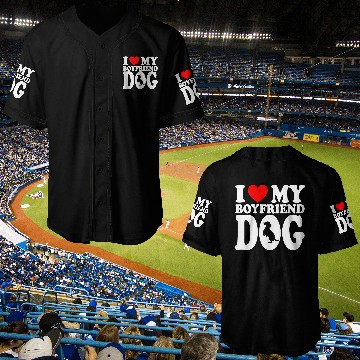 Discover I Love My Boyfriend Dog Baseball Jerseys For Dog Lovers