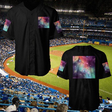 Discover Galaxy nebula abstract design Baseball Jerseys