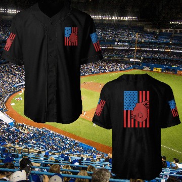 Discover Beekeeping US Flag Baseball Jerseys
