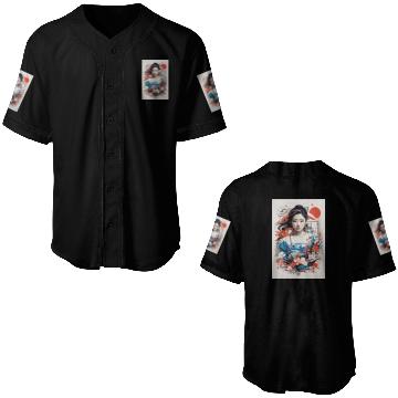 Discover Unisex Japanese sticker designs Baseball Jerseys