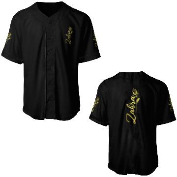 Discover Zahra Name Faux Gold Tulip Flourish Baseball Jerseys