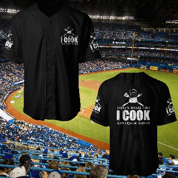 Discover Chef Cook Gifts I Cook I Know Things Baseball Jerseys
