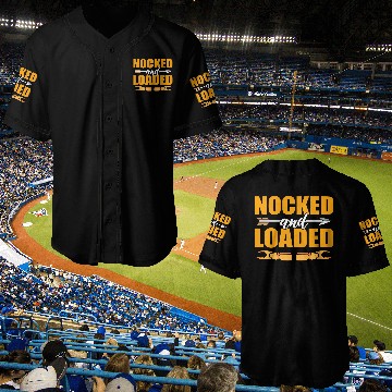Discover Nocked And Loaded Archery Instructor Baseball Jerseys