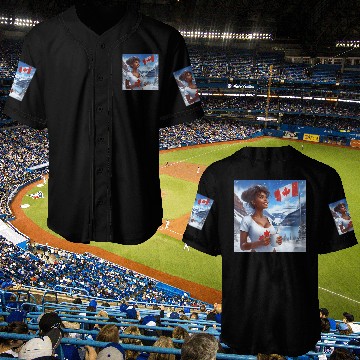 Discover Canadian Winter Snow in Banff Canada Baseball Jerseys