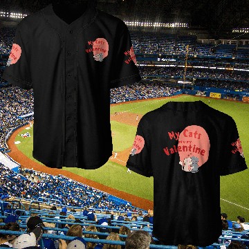 Discover My Cats Are My Valentine Baseball Jerseys