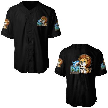 Discover Lion in Aquarium: Fish & Shark Baseball Jerseys