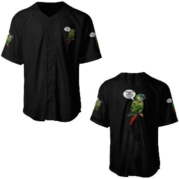 Discover Funny Green Cheeked Conure Cute Conure Parrot Baseball Jerseys
