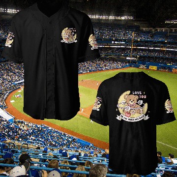 Discover Cute Valentine's Day Teddy Bear Baseball Jerseys