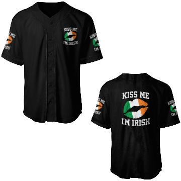 Discover KISS ME IM IRISH ST PATRICKS DAY Baseball Jerseys