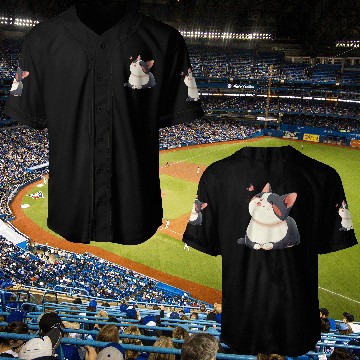 Discover Kawaii Cat and Butterfly Baseball Jerseys
