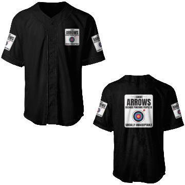 Discover Archery Targets Archer Bullseye Shooting Sport Baseball Jerseys