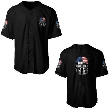 Discover D-Day 80th Anniversary - Never Forget June 6th 194 Baseball Jerseys