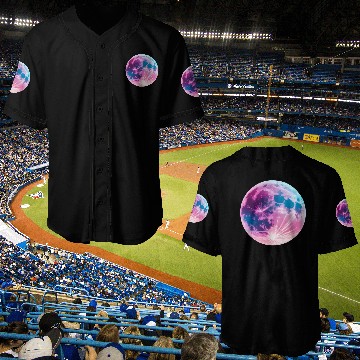 Discover Synthwave moon Baseball Jerseys