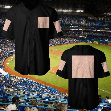 Discover Peach and Brown Wavy Line Pattern Design Baseball Jerseys