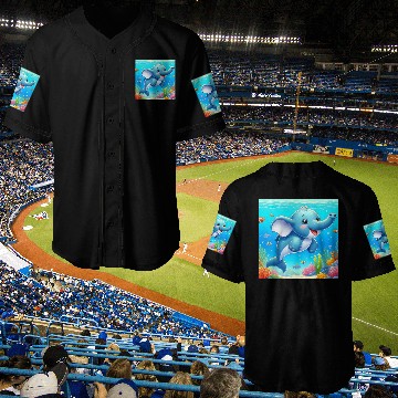 Discover The elephant-dolphin Baseball Jerseys