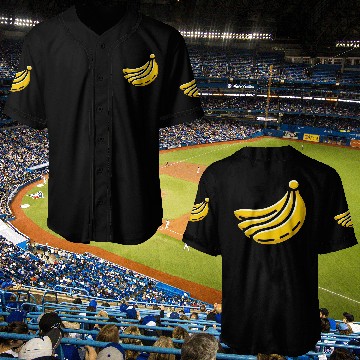 Discover Banana minimalist bananas design food art 1 Baseball Jerseys