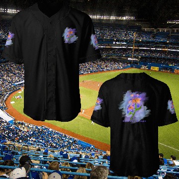 Discover My Midnight Flower Baseball Jerseys