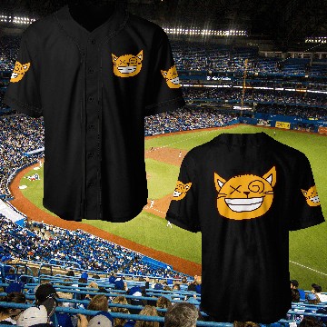 Discover Crazy Cat Weird Funny Eyes Cool Grimace Cartoon Baseball Jerseys