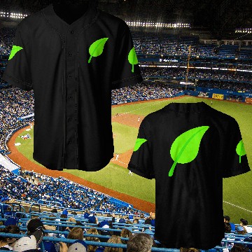 Discover Green Beautiful Leaf Eco Spring Summer Cool Nature Baseball Jerseys
