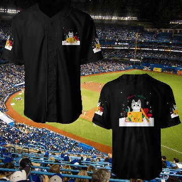 Discover Meowy Christmas Surprise! Baseball Jerseys