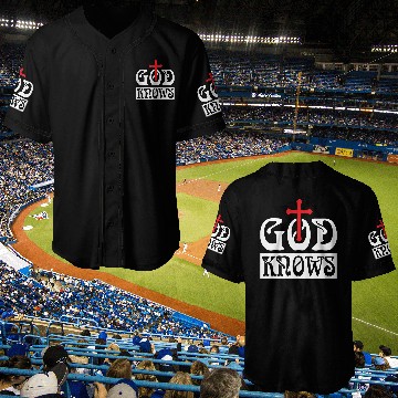 Discover God Knows Love Jesus Christian Christmas Baseball Jerseys