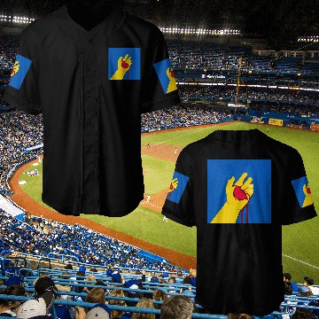 Discover Free Ukraine Illustration Baseball Jerseys
