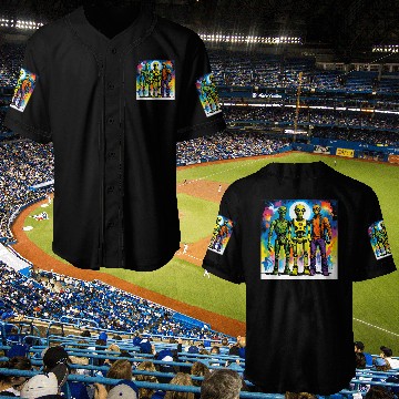 Discover The alien and the robot Baseball Jerseys